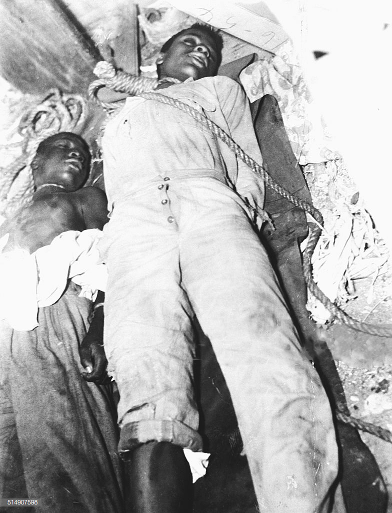 Young Lynching Victims Lying Dead